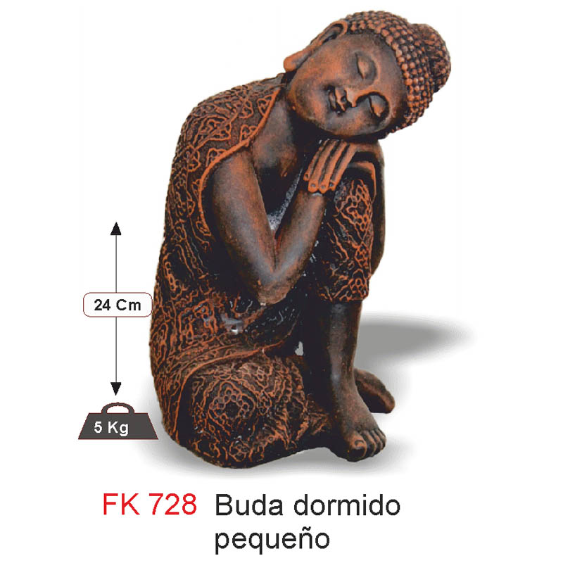BUDA DORMIDO PEQUEÑO (TEJA)