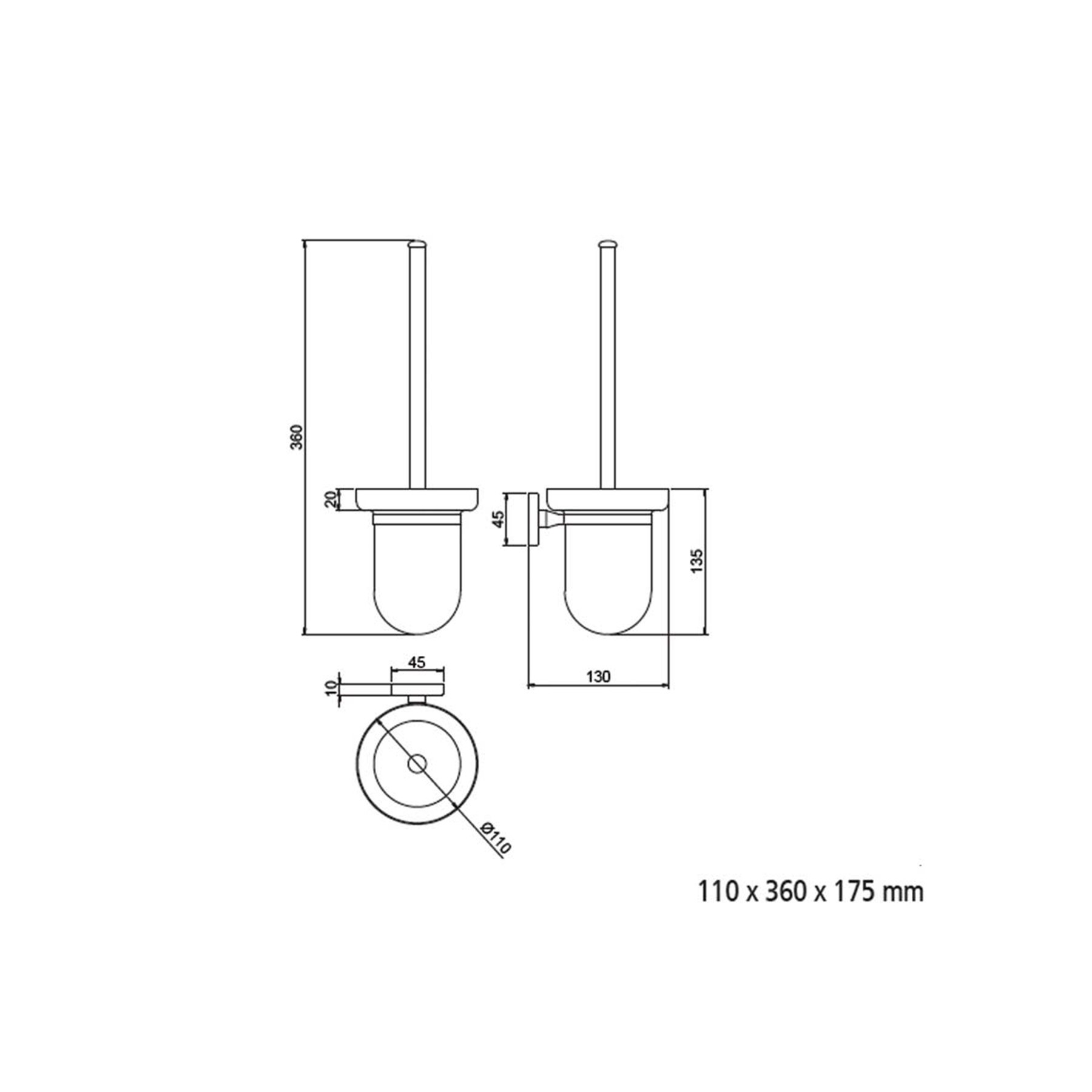 ESCOBILLERO BAÑO MOD,NERVION 110X360X175