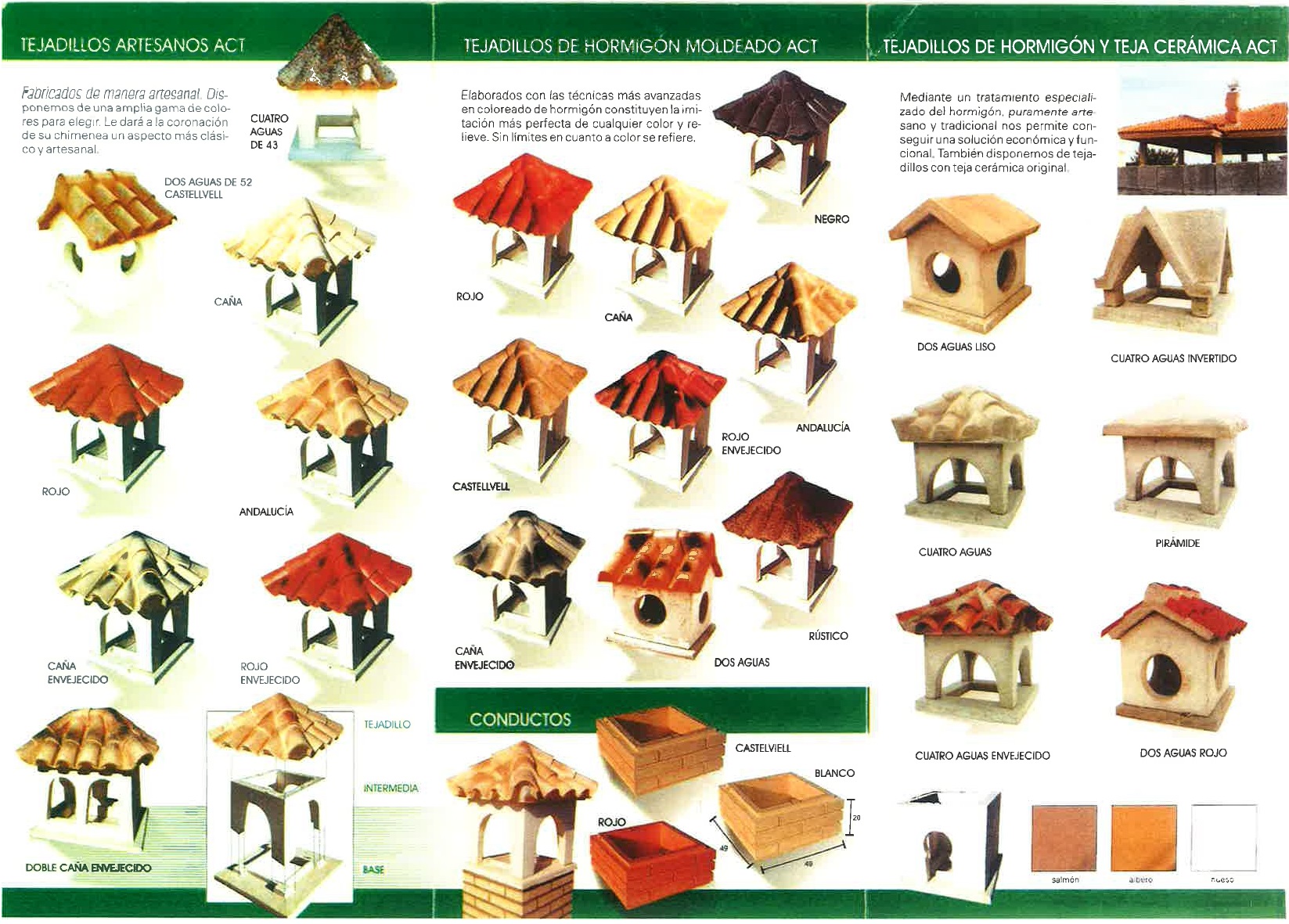 TEJADILLO ARTESANO 4 AG. COMPLETO CASTELLVELL 52x52