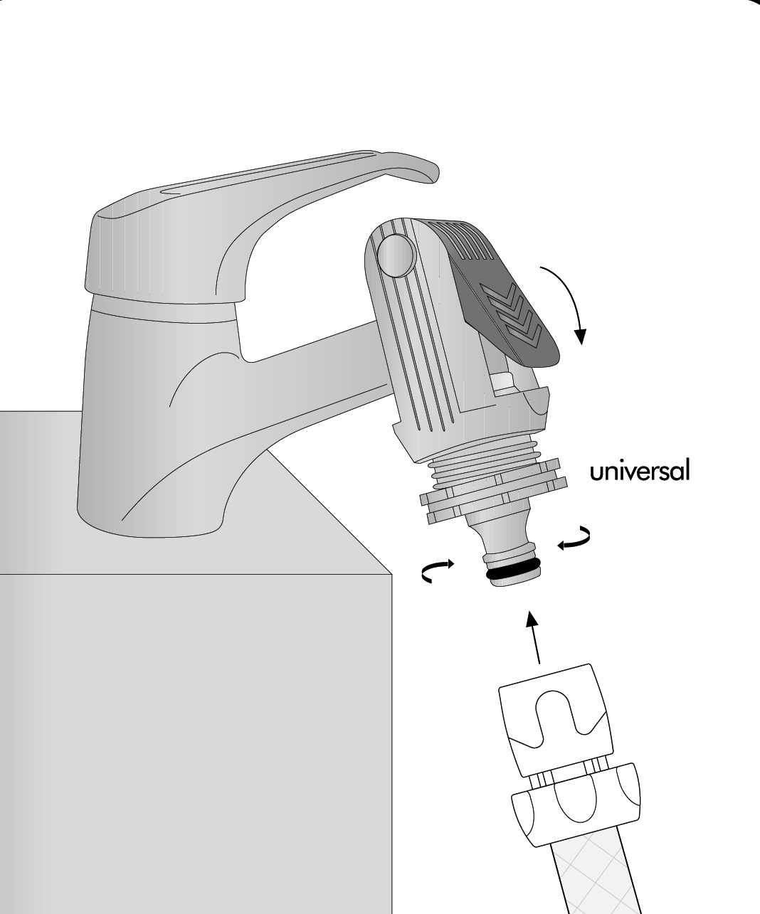 ADAPTADOR UNIVERSAL DE GRIFO DOMESTICO