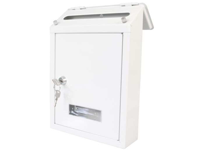 BUZON 2MINI-295X210X62 ACERO BLANCO