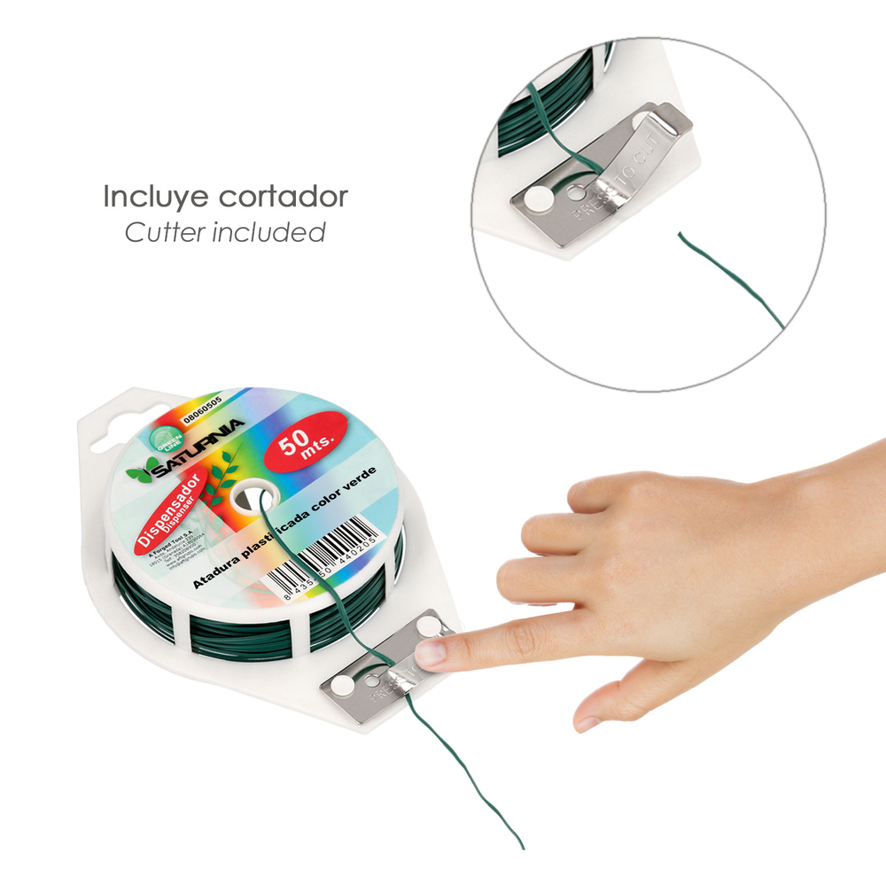 ALAMBRE PLAST.ATADURAS (DISPENS. 50 Mtr)