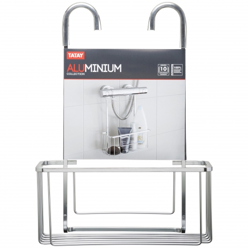 CESTILLO CON COLGADOR GRIFO ALUMINIUM