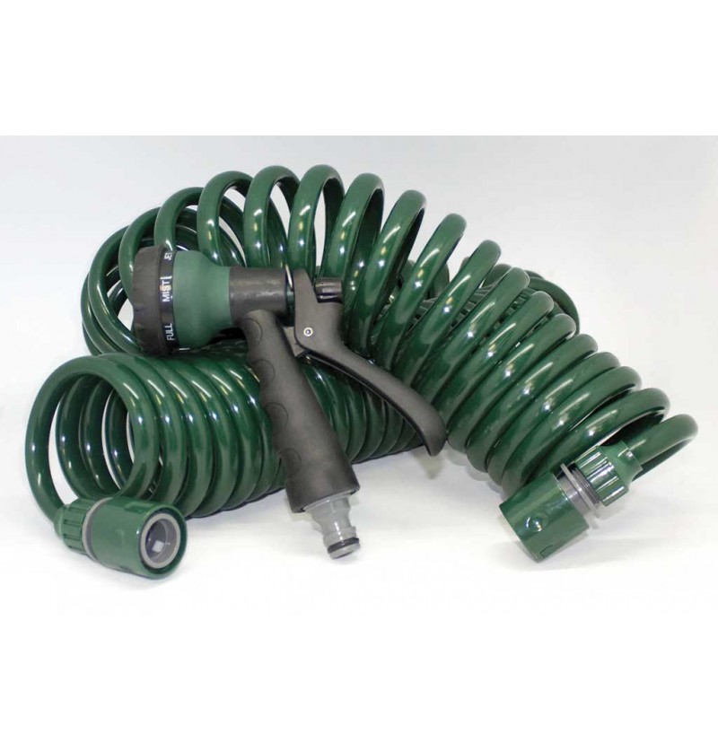 MANGUERA HELICOIDAL 15M. + P.7F. VIVOVERDE