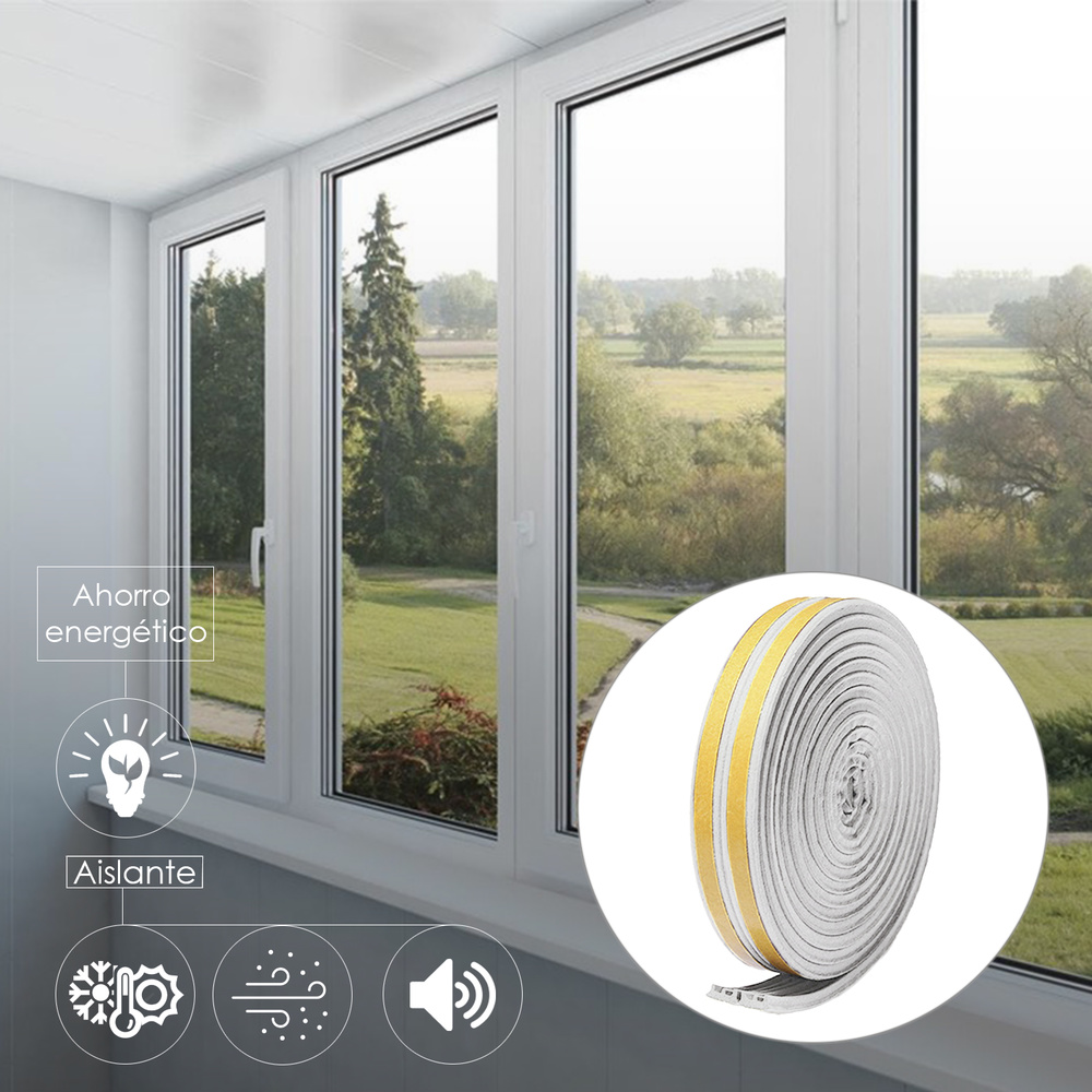 BURLETE CAUCHO BLAN MAURER R.6MT.X9MM