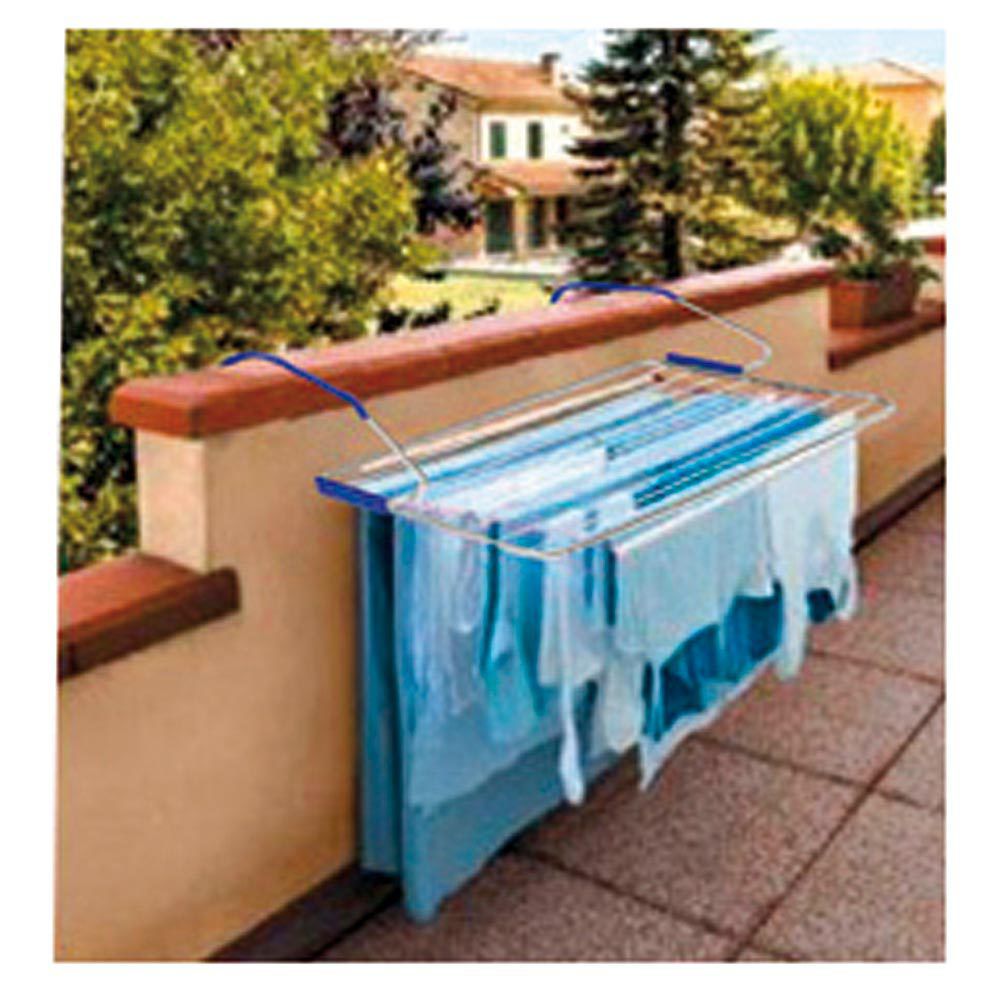 TENDEDERO ORYX BALCON ACERO BLANCO 105X55CM