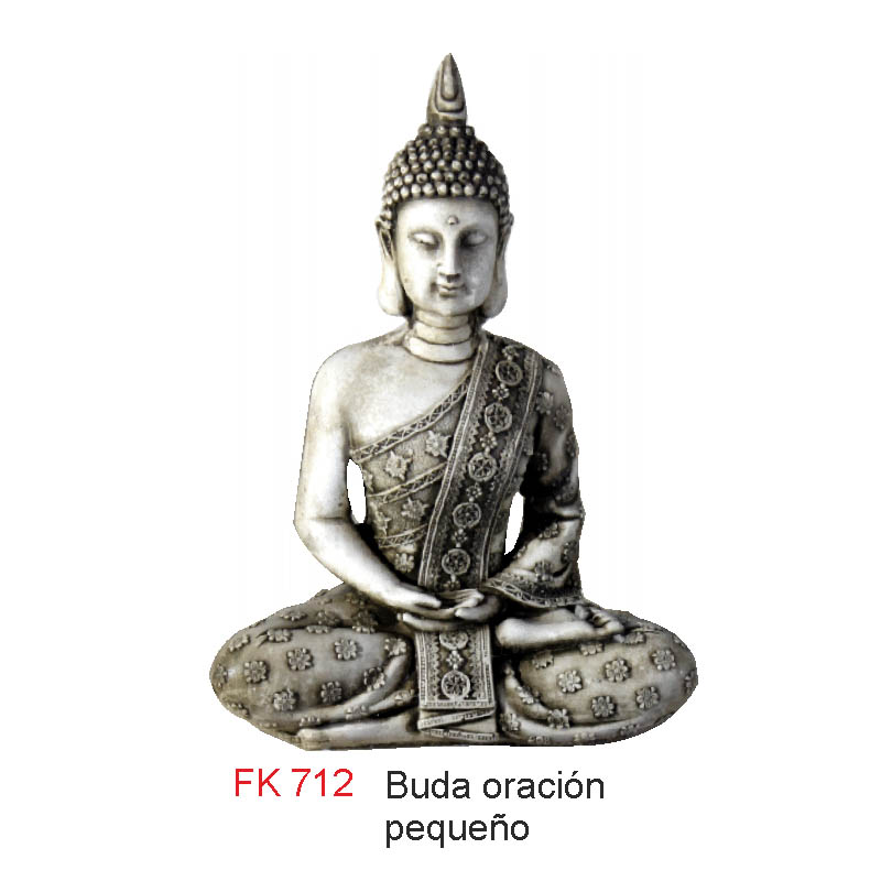 BUDA ORACION PEQUEÑO (CENIZA)