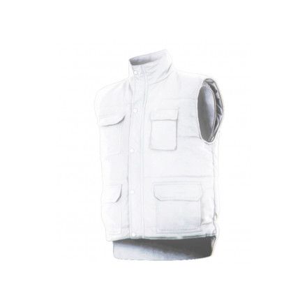 CHALECO MULTIBOLSILLOS ACOLCHADO BLANCO