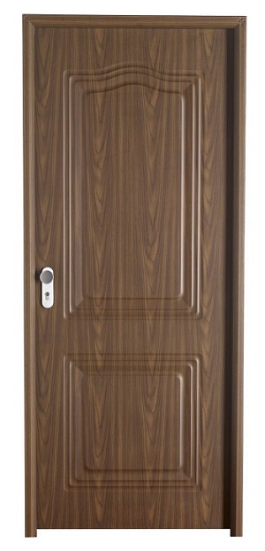 PUERTA ENTRADA VEDAT PVC NOGAL ACC INOX DCHA 890X2100