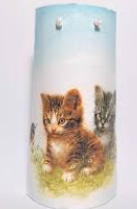 TEJA DECORADA A MANO ANIMALES