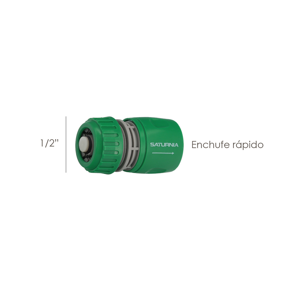 CONECTOR MANG.PLASTICO 1/2-STOP (BLISTER)
