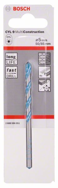 BROCA CYL-9 MULTICONSTRUCCION 5X50X85