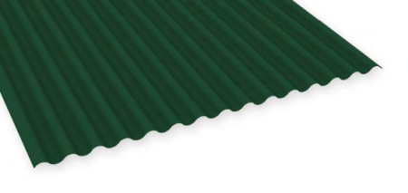 CHAPA ONDULADA MINIONDA LACADA VERDE 4000*1064*0,50MM