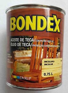 BONDEX ACEITE DE TEKA INCOLORO 0,75L