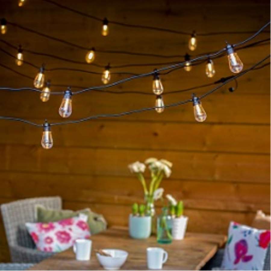 GUIRNALDA EXTERIOR DE BOMBILLAS LED