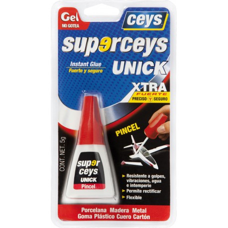 ADHESIVO CEYS ULTRAUNICK GEL PINCEL 5 G