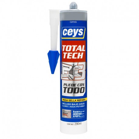 CEYS TOTAL TECH GRIS CARTUCHO 290ML**