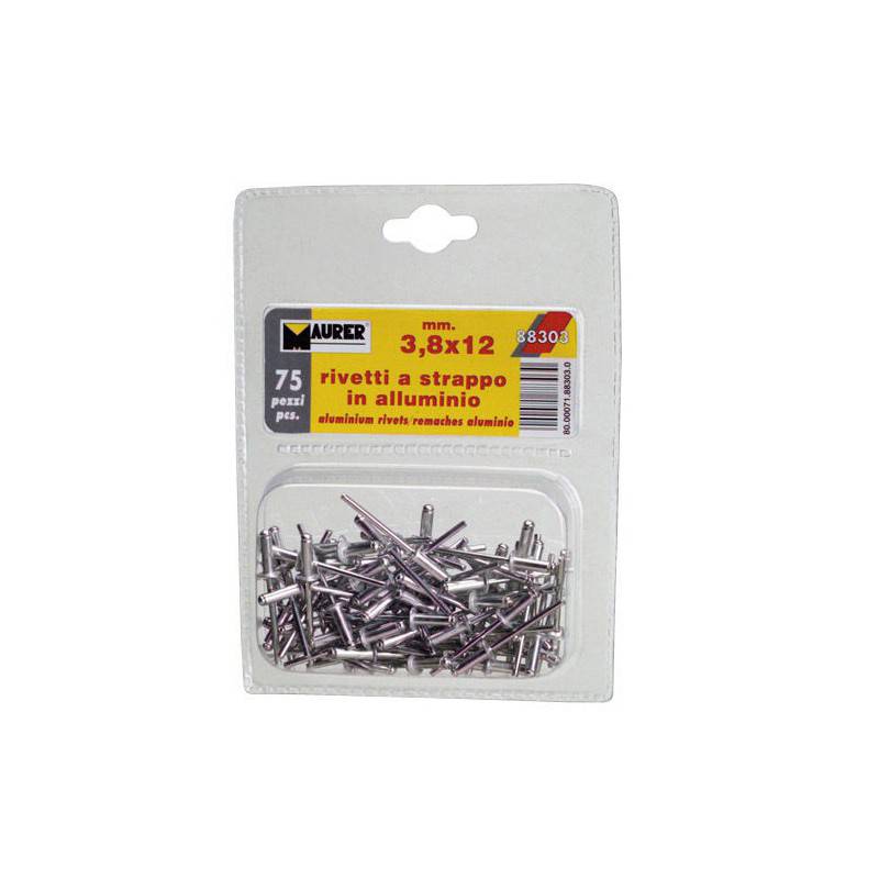 REMACHES ALUMINIO 3,40X16 BLISTER 75 PZ