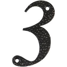 NUMERO 3-4&quot; ACERO NEGRO (D)