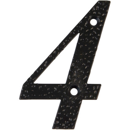 NUMERO 4-4&quot; ACERO NEGRO (D)