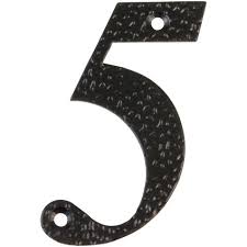 NUMERO 5-4&quot; ACERO NEGRO (D)
