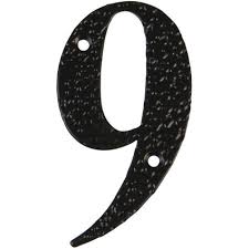 NUMERO 9-4&quot; ACERO NEGRO (D)