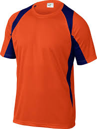 CAMISETA BALI NARANJA/MARINO 100%POLIESTER