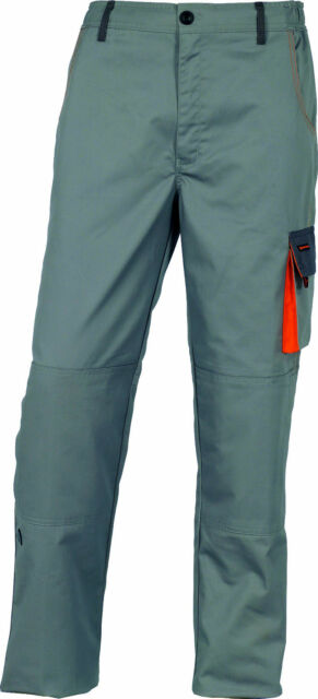 PANTALON D-MACH GRIS/NARANJA