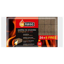 PASTILLAS ENCENDEDIDO ECOLOGICAS 24+8 UD