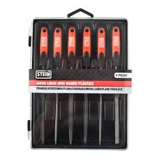 JUEGO LIMAS 6PIEZAS MINI MANGO PLASTICO 