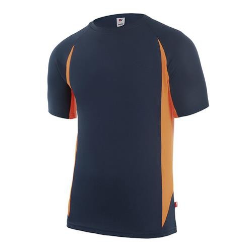 CAMISETA TECNICA BICOLOR M/C SUP MAR/INF NAR