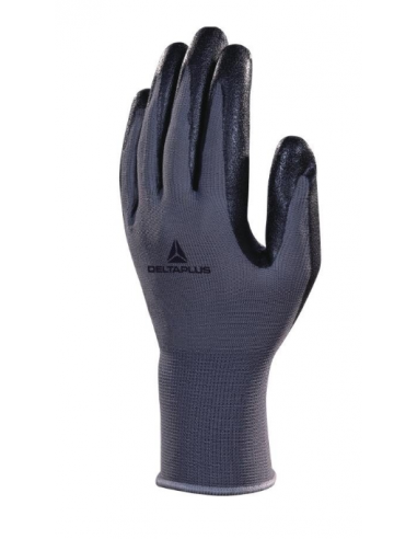 GUANTE PES PALMA NITRILO NEGRO