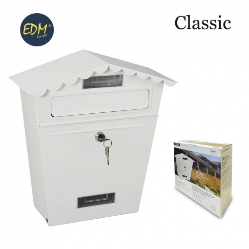 BUZON EN ACERO MODELO CLASSIC COLOR BLANCO