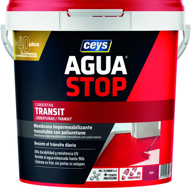 IMPERMEABILIZANTE AGUASTOP TRANSIT ROJO 20KG