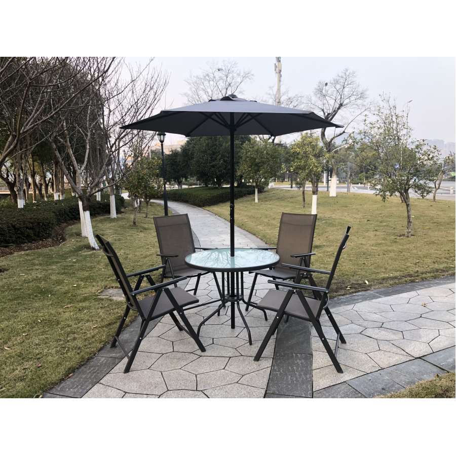 CONJUNTO SET NEW NEO (1MESA+4SILLONES+1PARASOL)