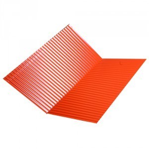 LIMAHOYAS  ALUMINIO PLACA ADAPTABLE ROJA 0,50X2 MTS.
