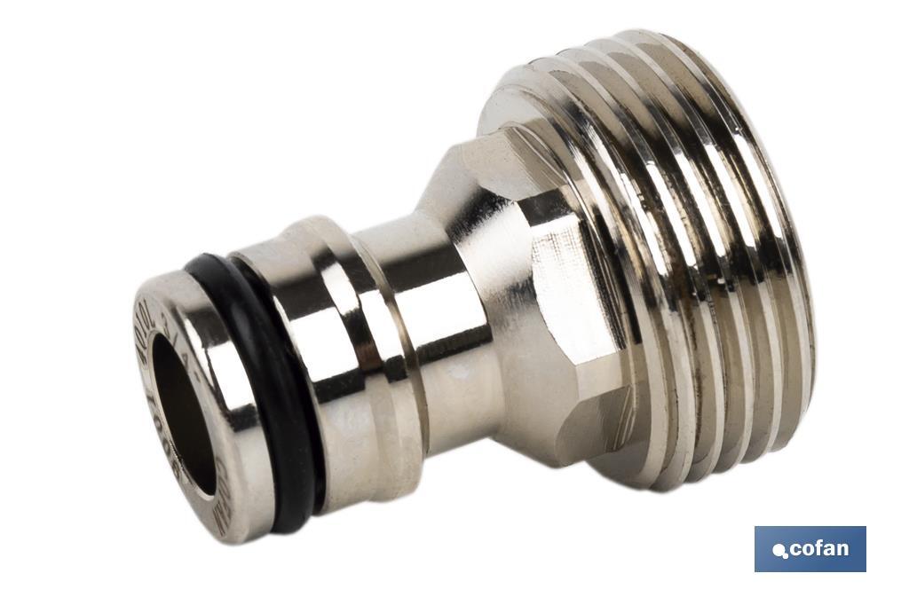 ADAPTADOR MANGUERA ROSCA MACHO 3/4” - “ABS”