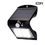 APLIQUE SOLAR 1,5W 220 LUMEN RECARGABLE SENSOR DE PRESENCIA (2-6M) COLOR NEGRO EDM